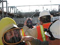 The respirators come off, 109N Roof (Feb o9)